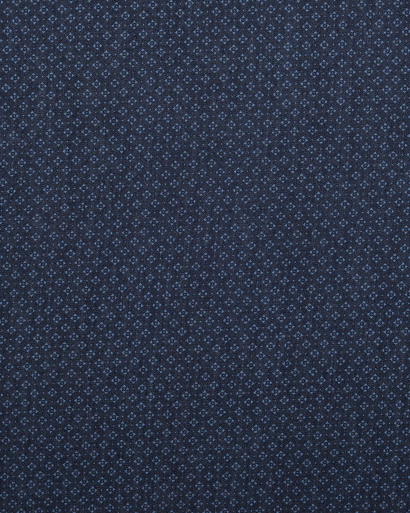 Indigo Denim Wabash bedruckt