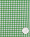 Lincon Green Gingham on White
