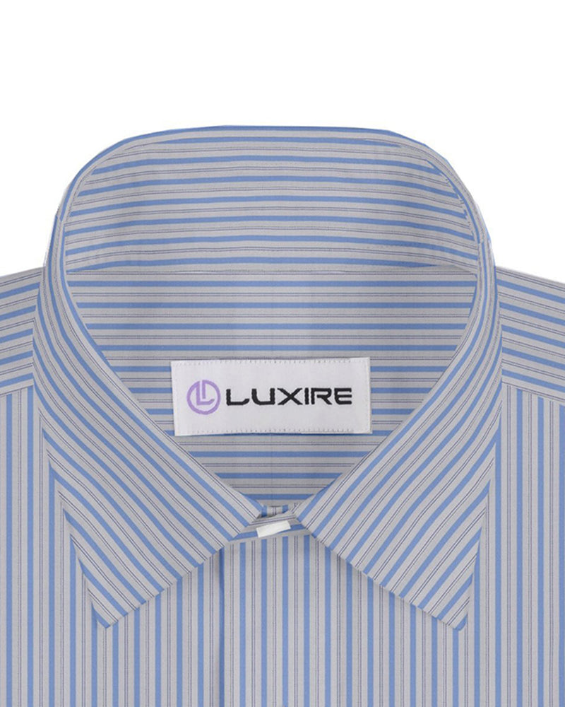 Abwechselnde Streifen in Alumo Navy und Sky Blue