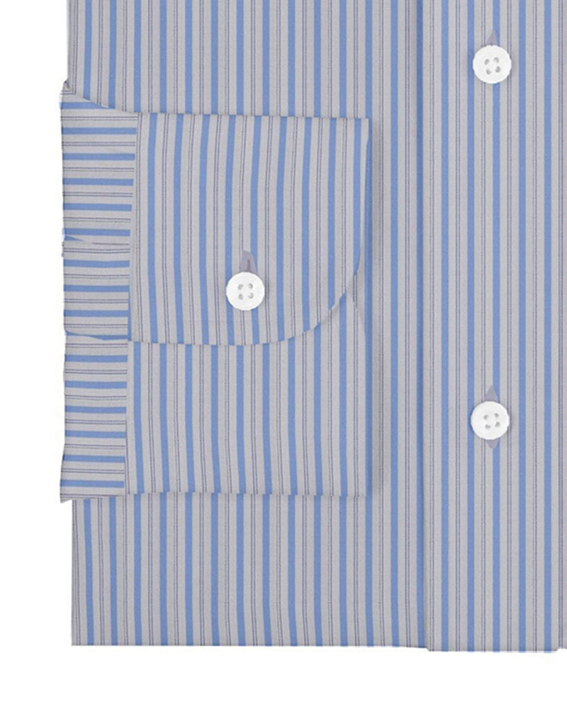 Abwechselnde Streifen in Alumo Navy und Sky Blue