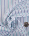 Rayures bleu marine, vert et gris Alumo