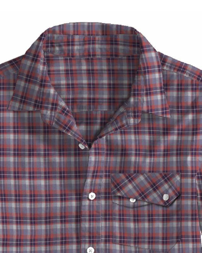 Lila dunkle Pfirsich-Tartan-Karos