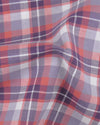 Lila dunkle Pfirsich-Tartan-Karos