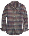 Blue Orange Tartan Checks On Yellow