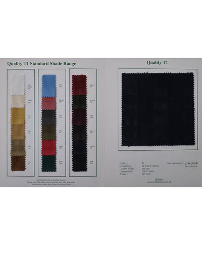 Brisbane Moss Blue 12 Wale Corduroy