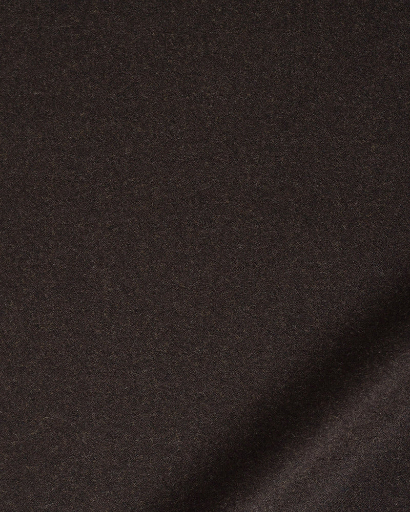 Pantalon habillé en flanelle marron foncé VBC