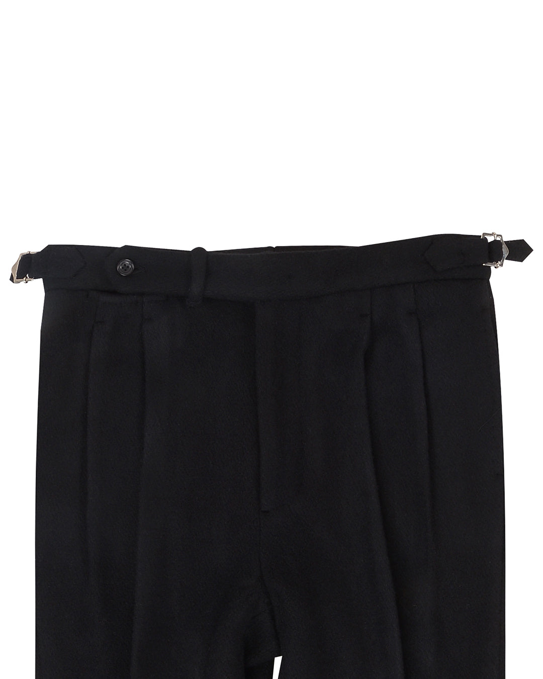 EZS Black Wool Heavy Flannel Pant