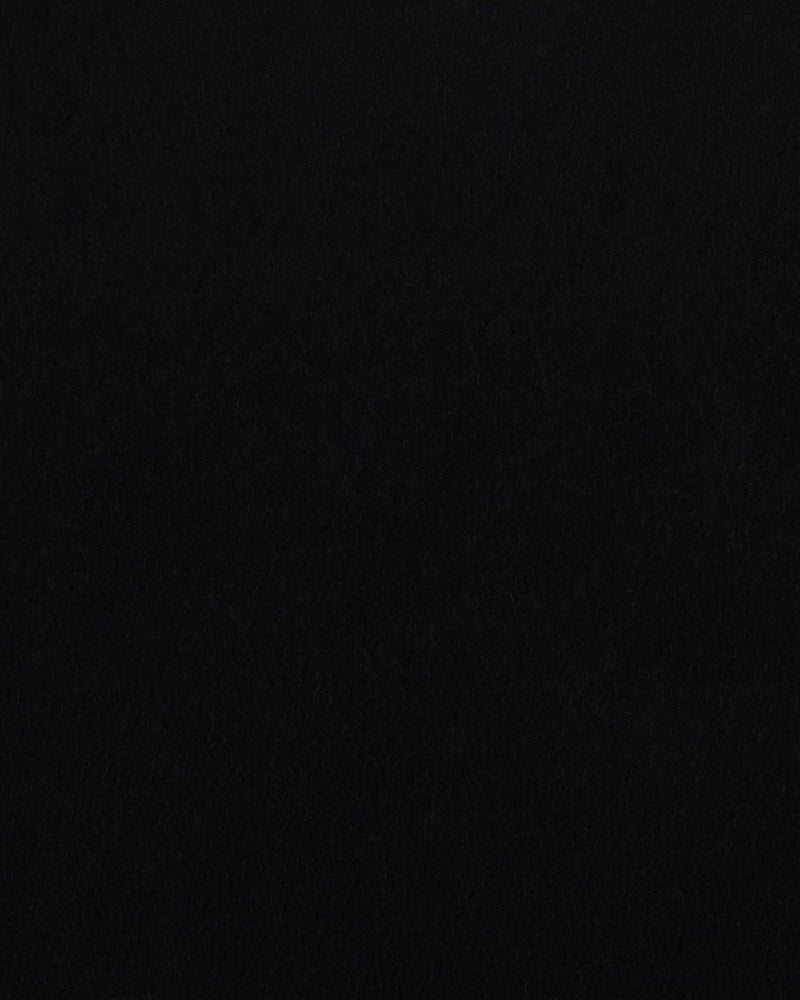 Black Wool Heavy Flannel Pant