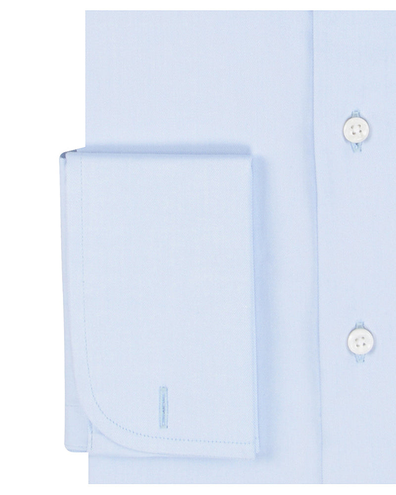 Brembana 2-lagiges Giza Hellblaues Hampton-Twill-Hemd