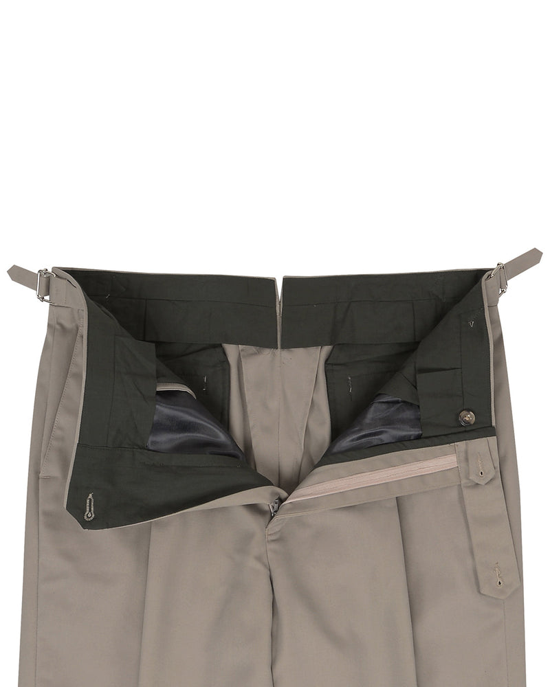 Bräunlich-graue Twill-Chino