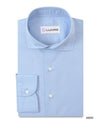 Business-Hemd - Blaue Popeline