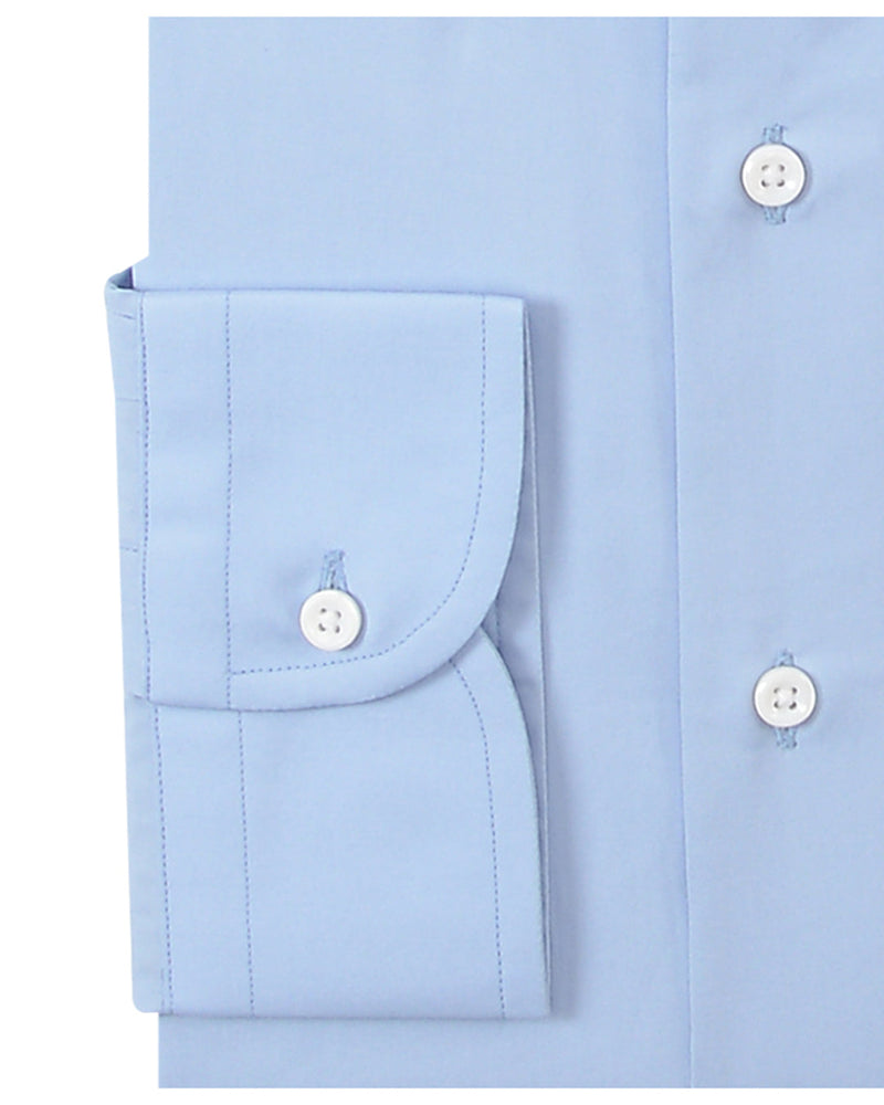 Business-Hemd - Blaue Popeline