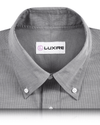 Chemise gris foncé du soir à rayures horizontales