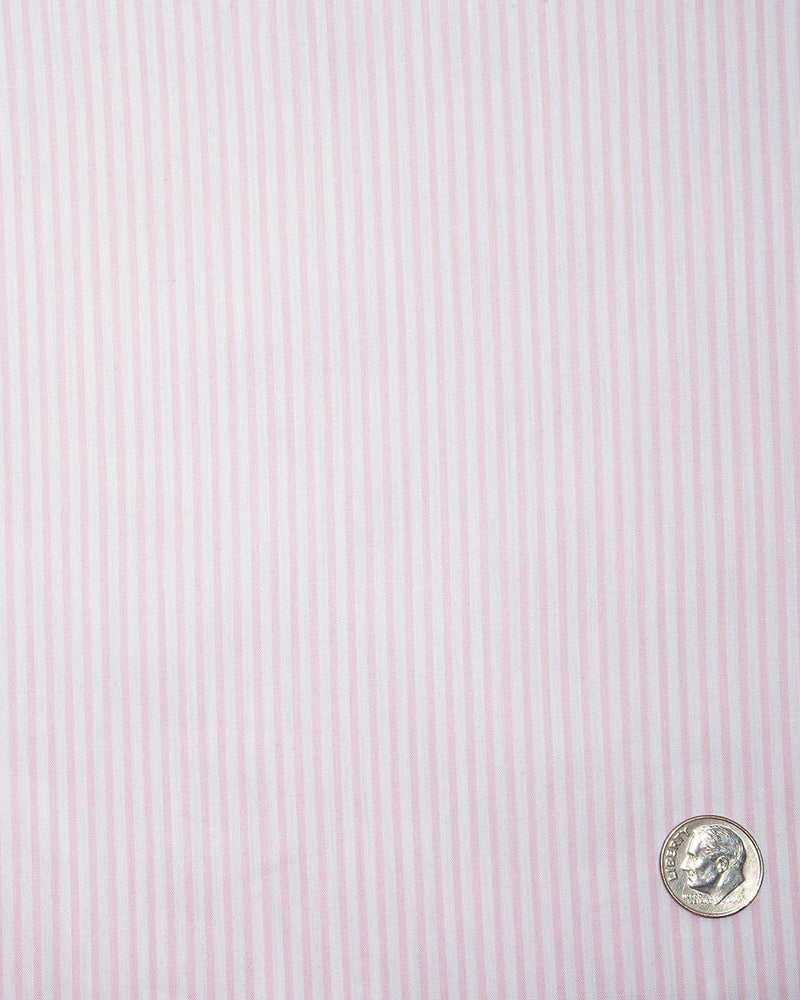 Blush Pink White Candy Stripes Shirt