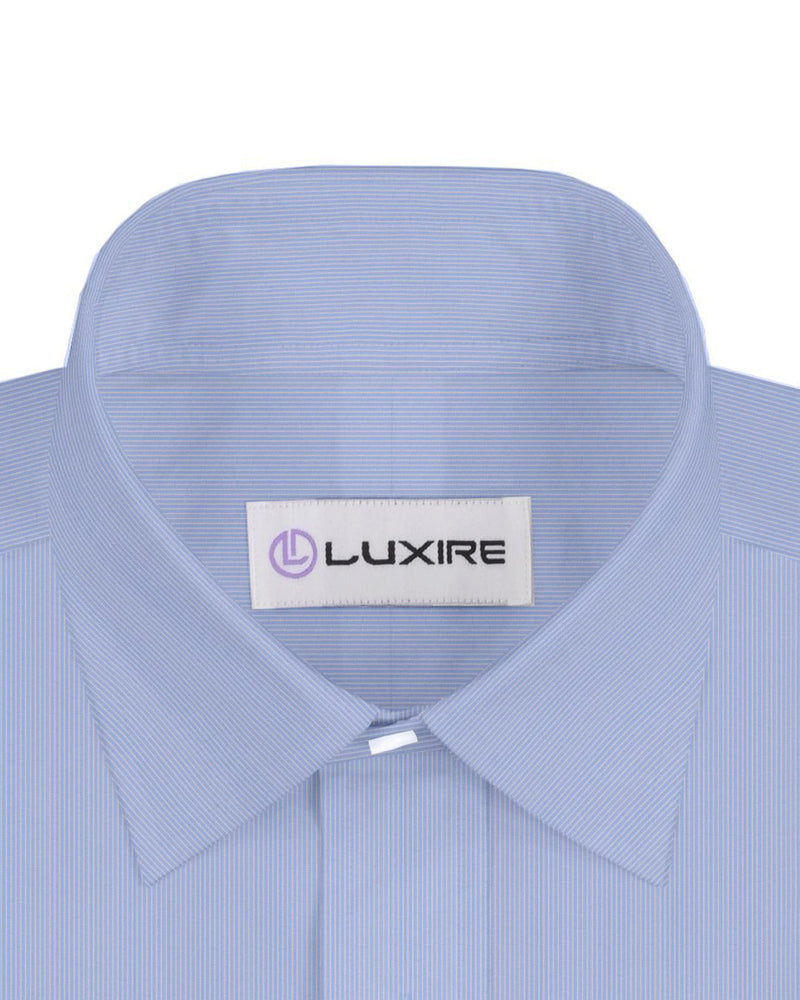 Baby Blue White Candy Stripes Shirt