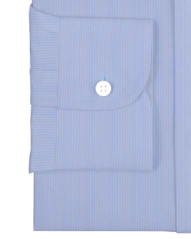 Baby Blue White Candy Stripes Shirt