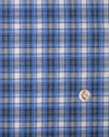 Blue Black White Madras Checks