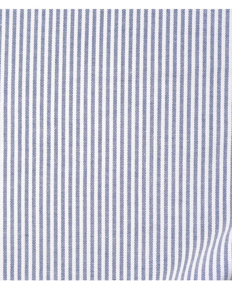 Business-Oxford-Hemd mit blauen Candy-Streifen