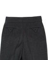 Gurkha-Hose aus anthrazitgrauem Wollflanell 