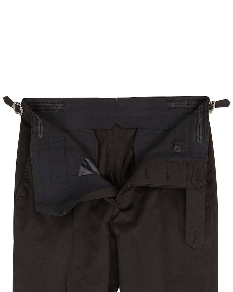 Schokoladenbraune, weiche, einfarbige Chinos