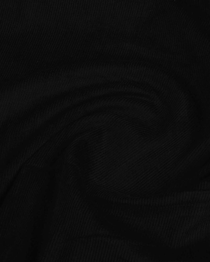 Kordsamt: Schwarz 15 Wale