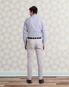 Anzughose aus grauem Twill