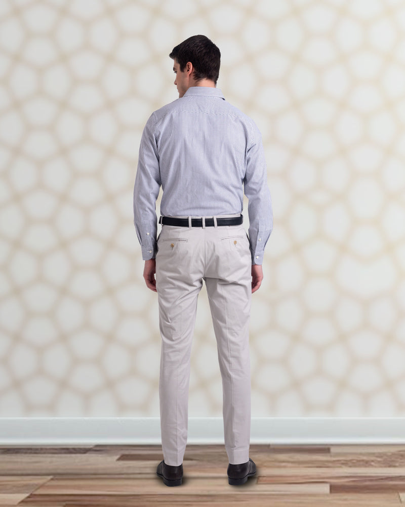 Anzughose aus grauem Twill