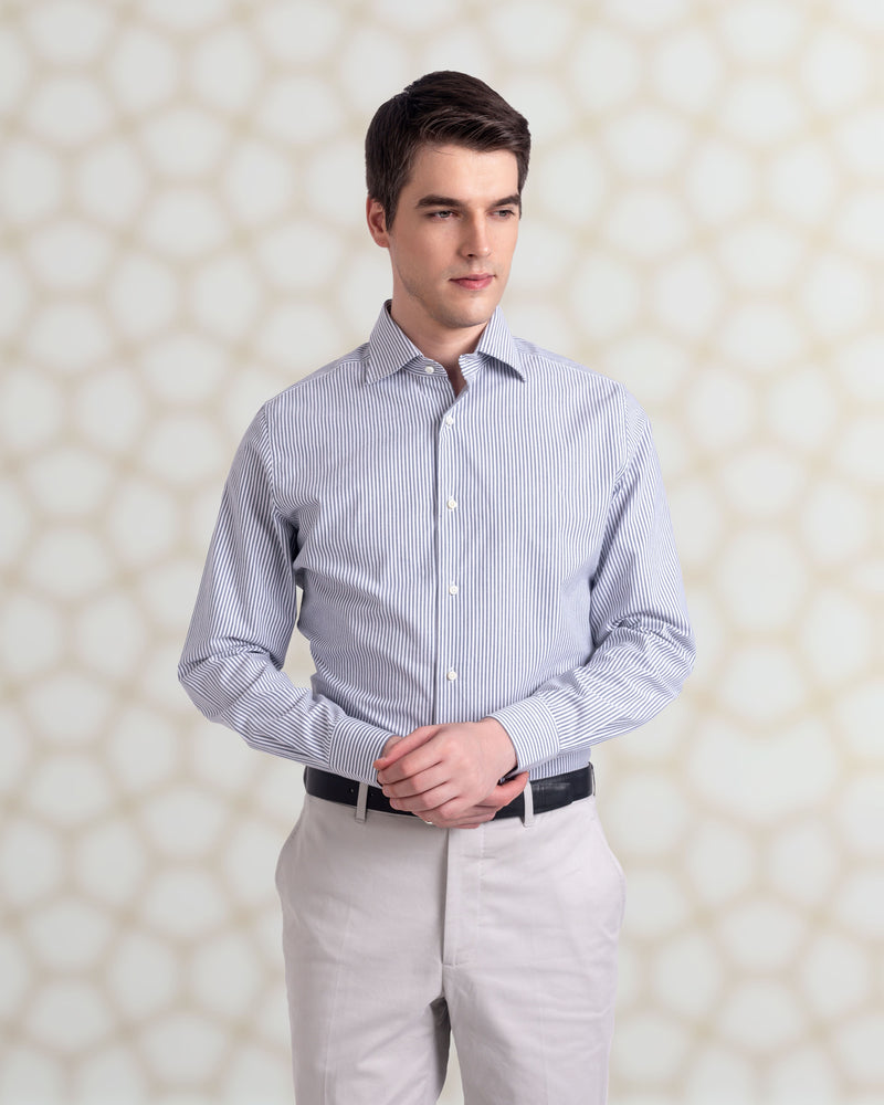 Anzughose aus grauem Twill