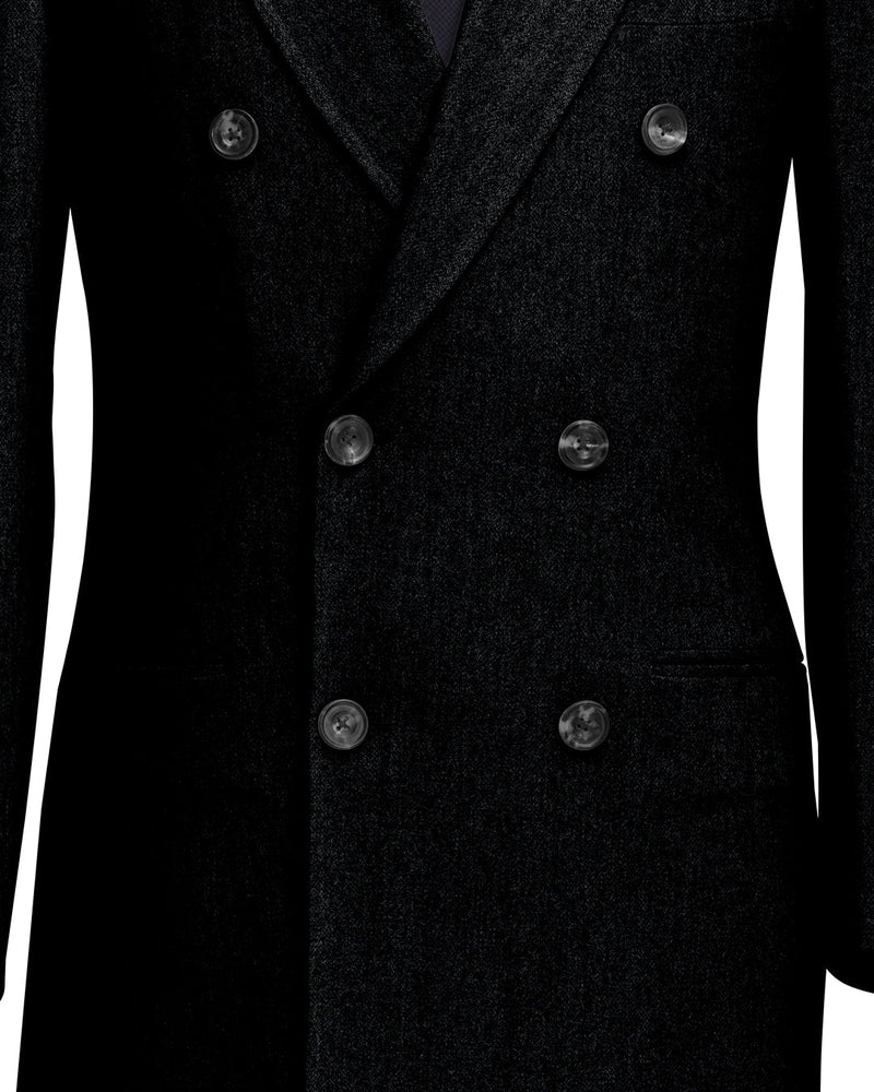 Manteau en laine gris anthracite Luxire 