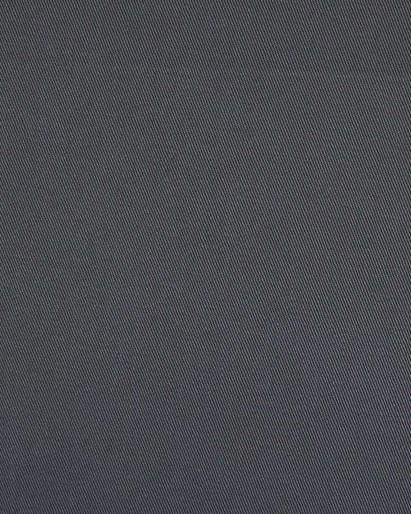 Steel Grey Twill Chino