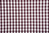 Kastanienbraunes Hemd mit breitem Gingham-Karomuster in Weiß