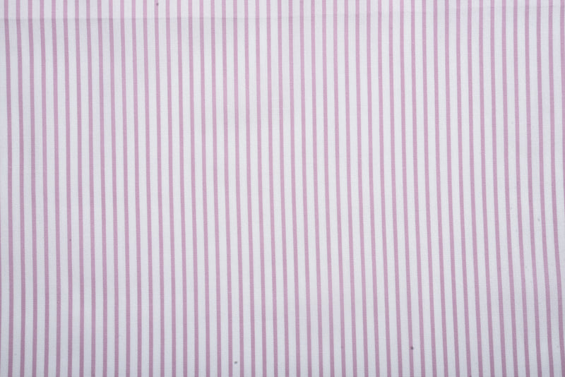 Pink Stripes On White Shirt