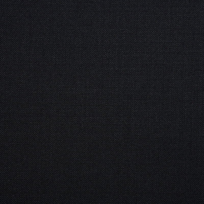 Pleated Black Washable Wool Pant