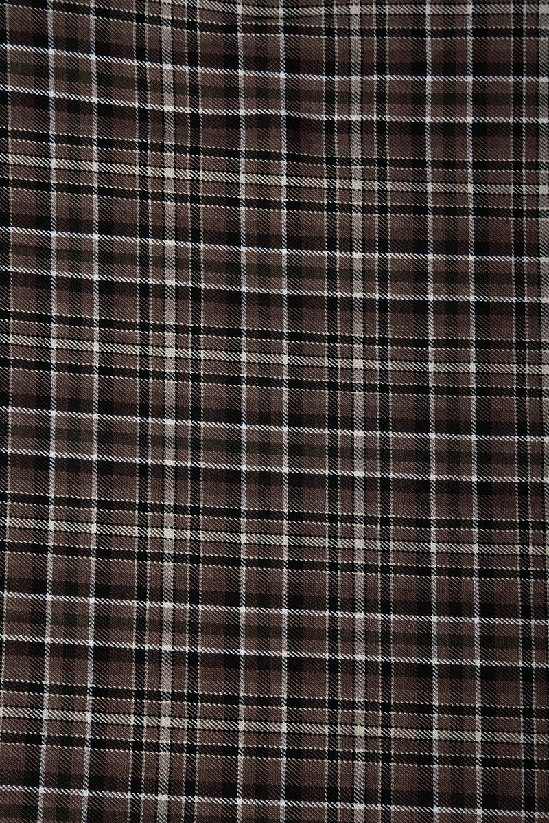 Twill-Karos in Brauntönen