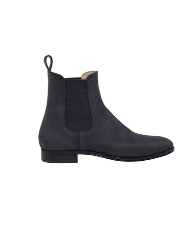 Bottines Chelsea en nubuck noir