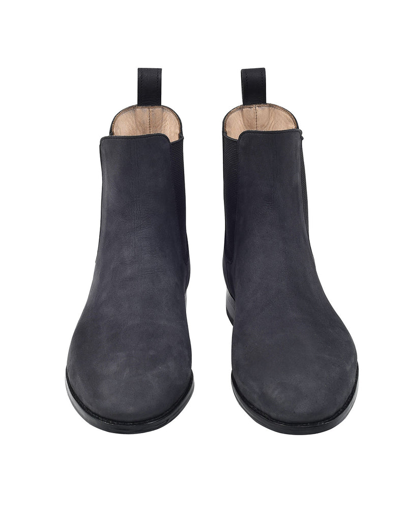 Chelsea Boots Nubuk schwarz