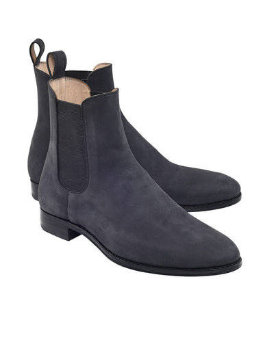 Bottines Chelsea en nubuck noir