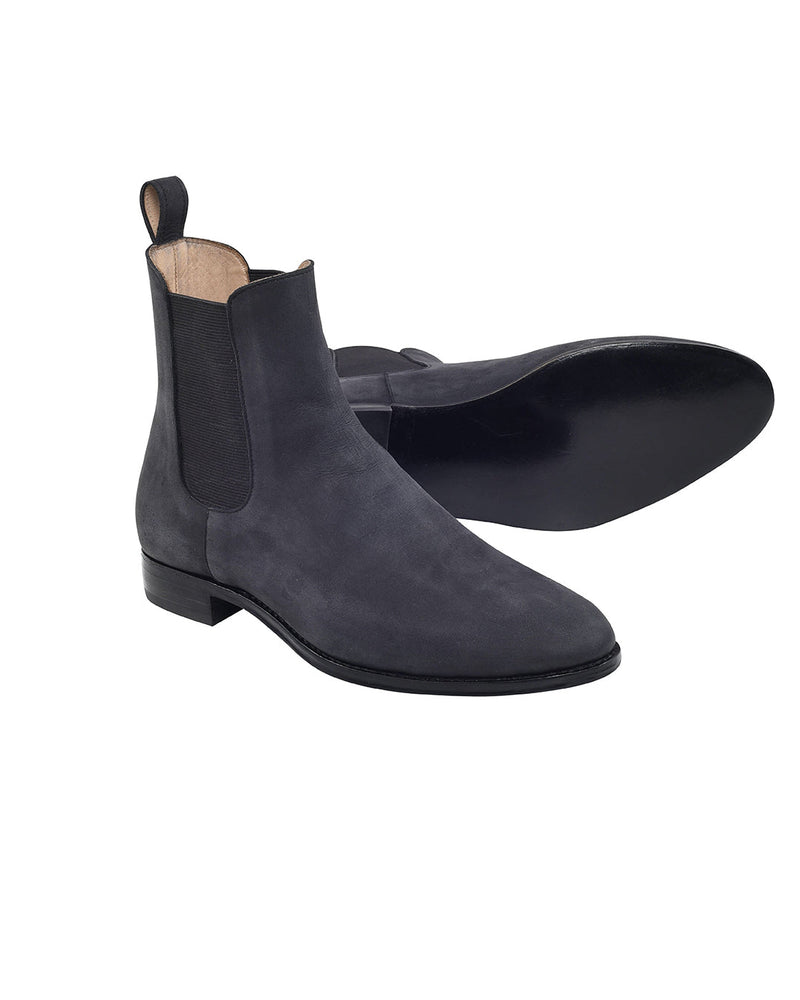 Chelsea Boots Nubuk schwarz