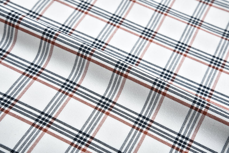 Tattersall-Karohemd in Rot und Marineblau