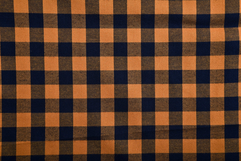 Marineblaues Gingham-Hemd