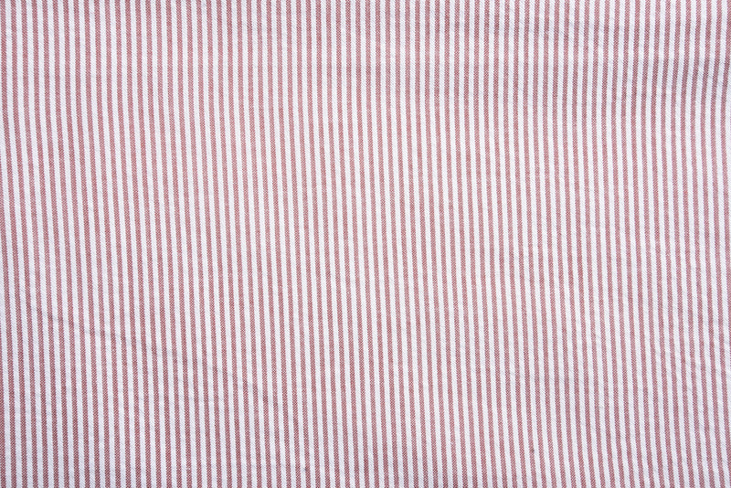 Burnt Orange Dress Stripes Seersucker