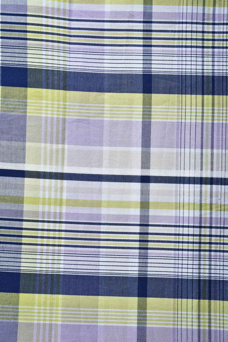 Muave Blue Lime Checks 140/2