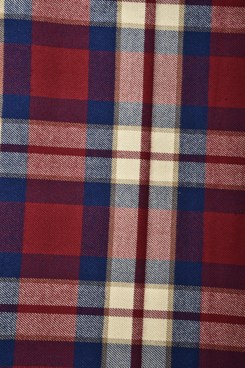 Rot Blau Ecru - Tartan