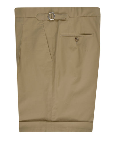 Short beige foncé uni