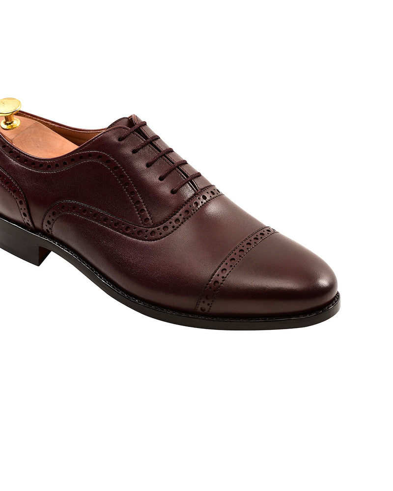 Captoe Oxford Semi Brogue Burgund