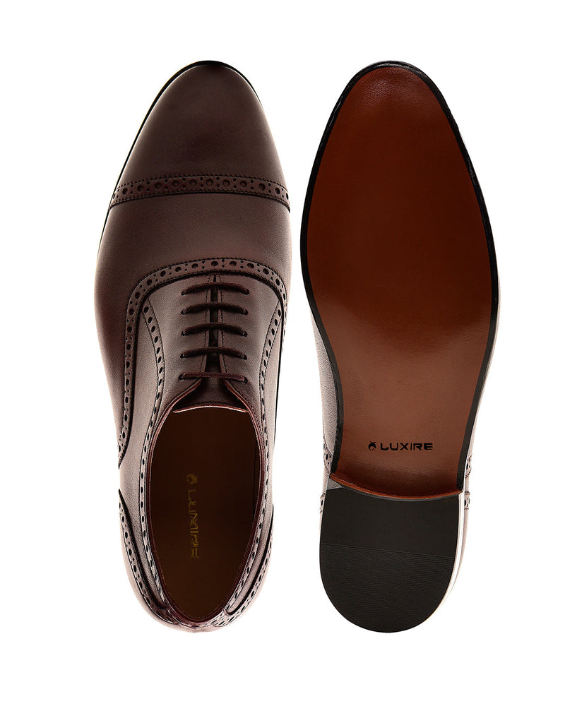 Captoe Oxford Semi Brogue Burgund