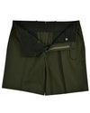 Genua Chino: Olivgrüne Shorts