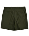 Genua Chino: Olivgrüne Shorts