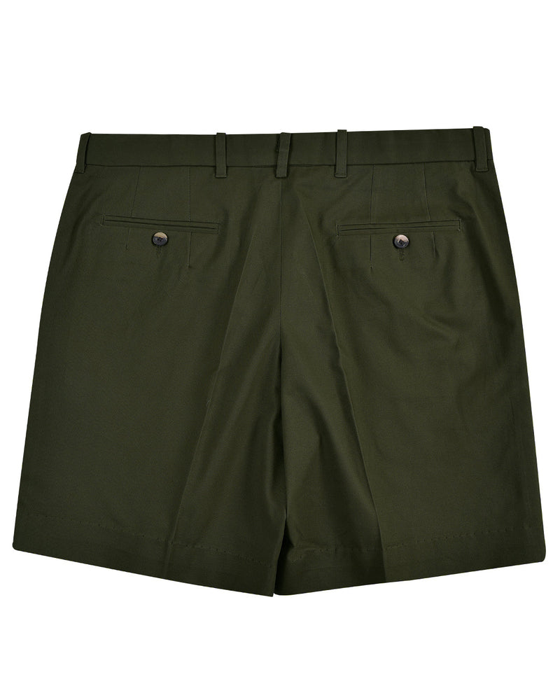 Genua Chino: Olivgrüne Shorts