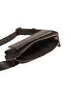 Braune Leder-Gürteltasche
